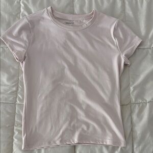 Hollister Light Pink Short Sleeve Tee